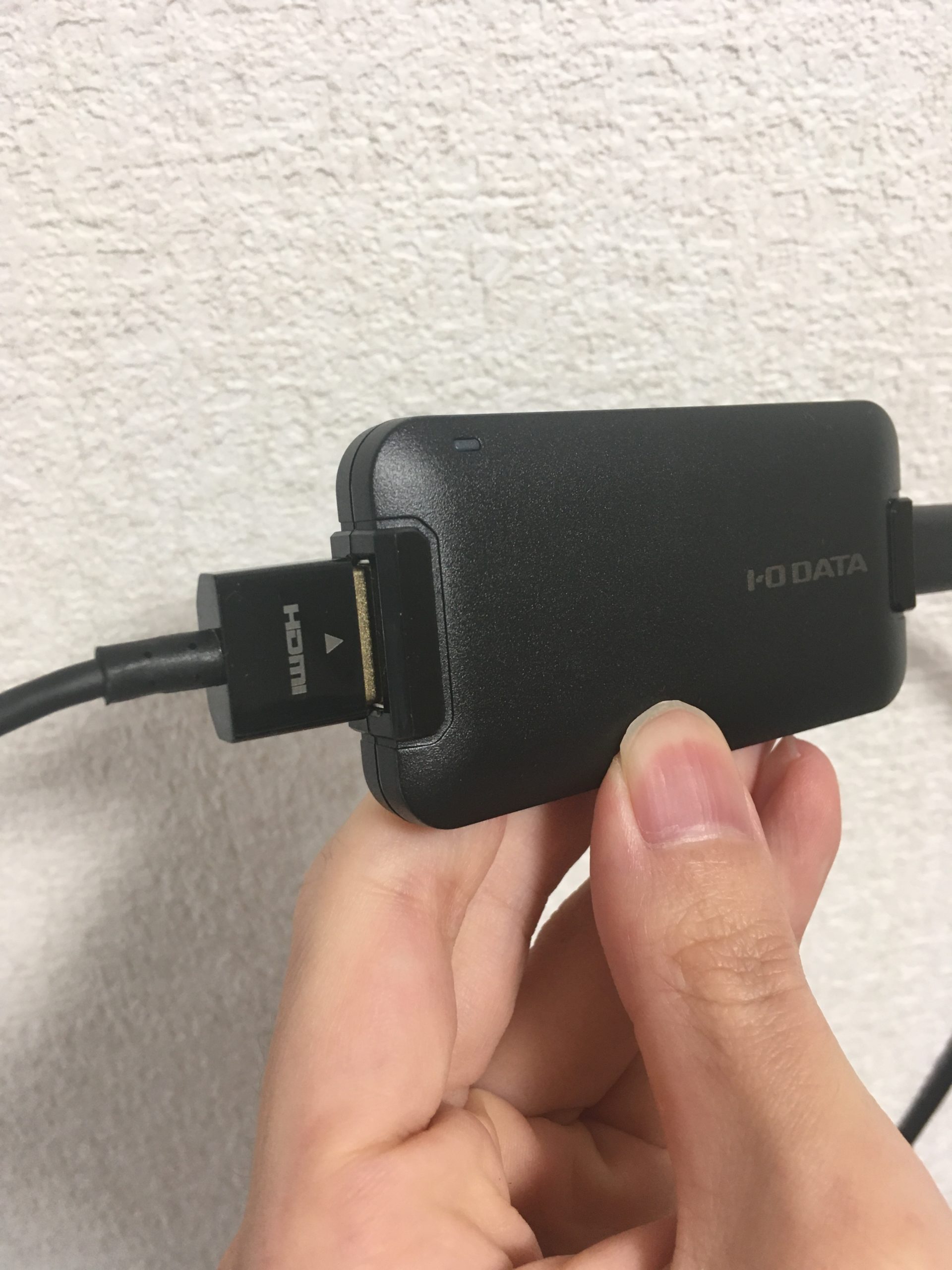 Mini HDMI端子の反対側のHDMI端子をI O DATAのキャプチャーに繋げる scaled