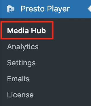 Presto PlayerのMedia Hub