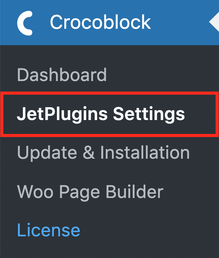 JetPlugins Settings