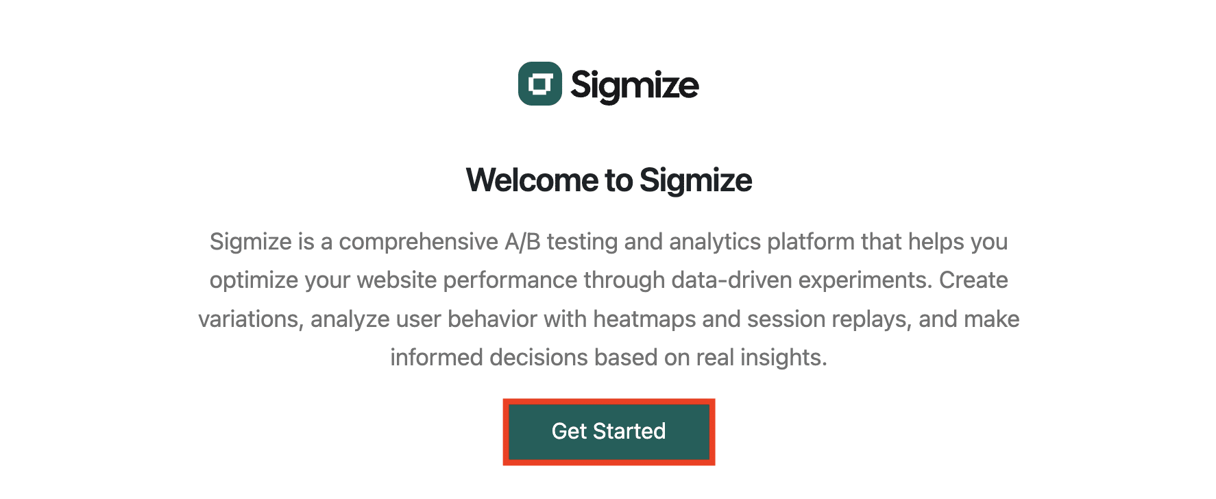 03 Get Startedをクリック