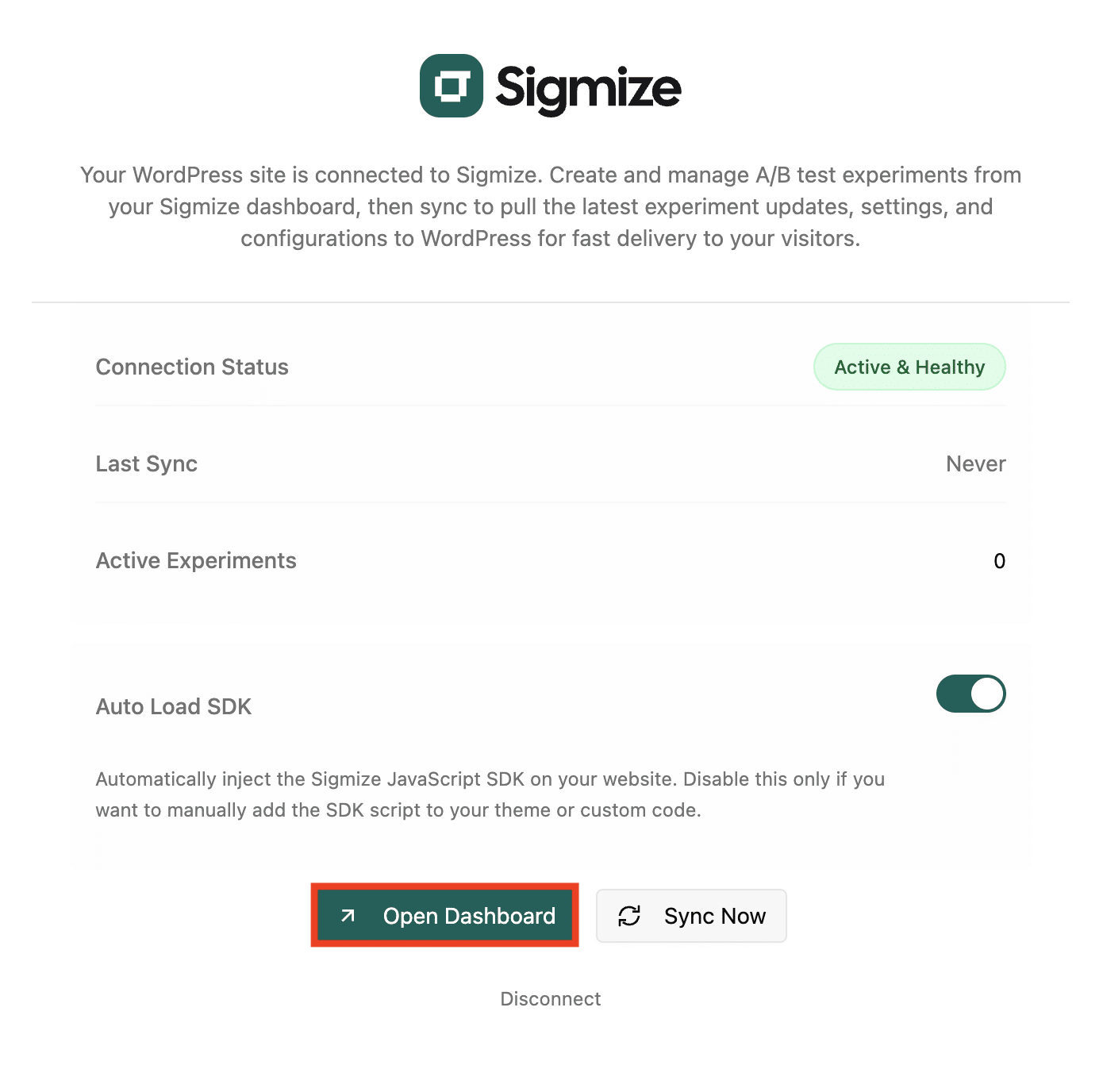 06 Open Dashboardをクリック