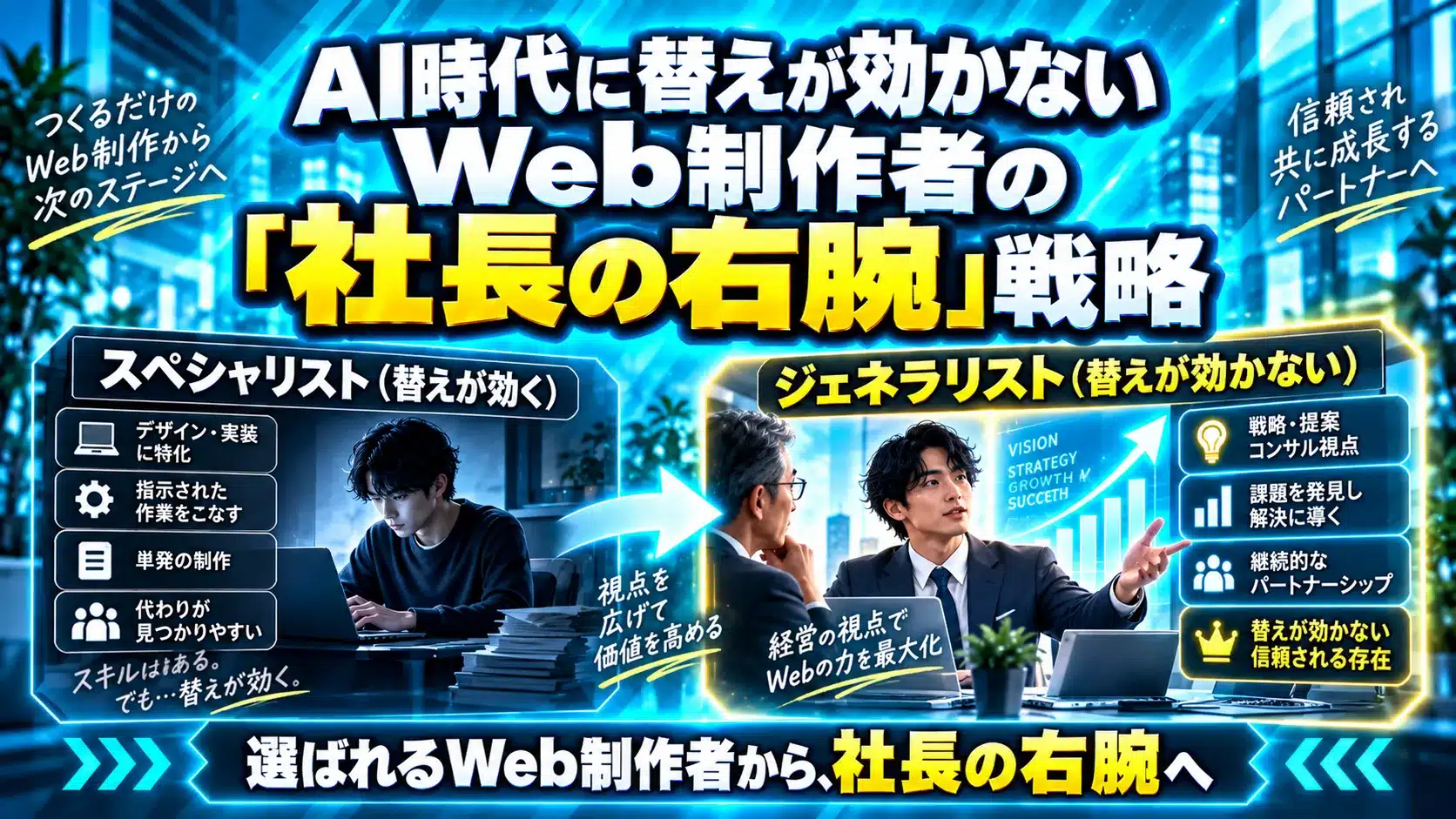 AI時代に替えが効かないWeb制作者の「社長の右腕」戦略