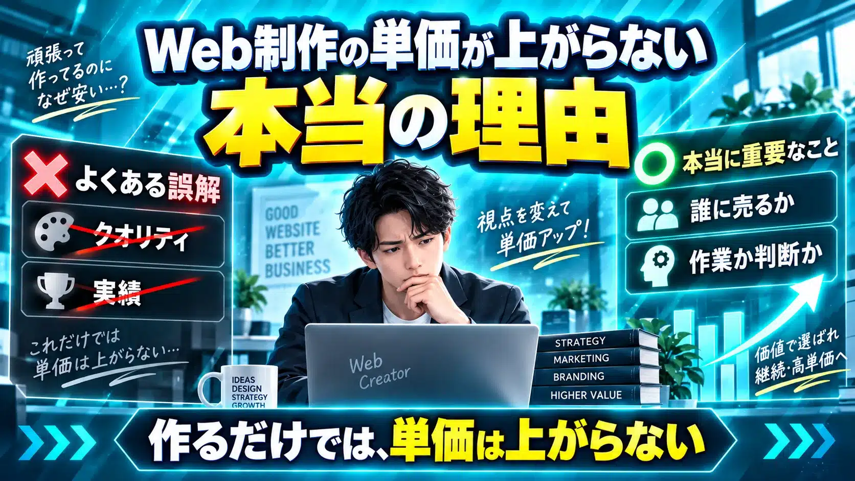 Web制作の単価が上がらない本当の理由
